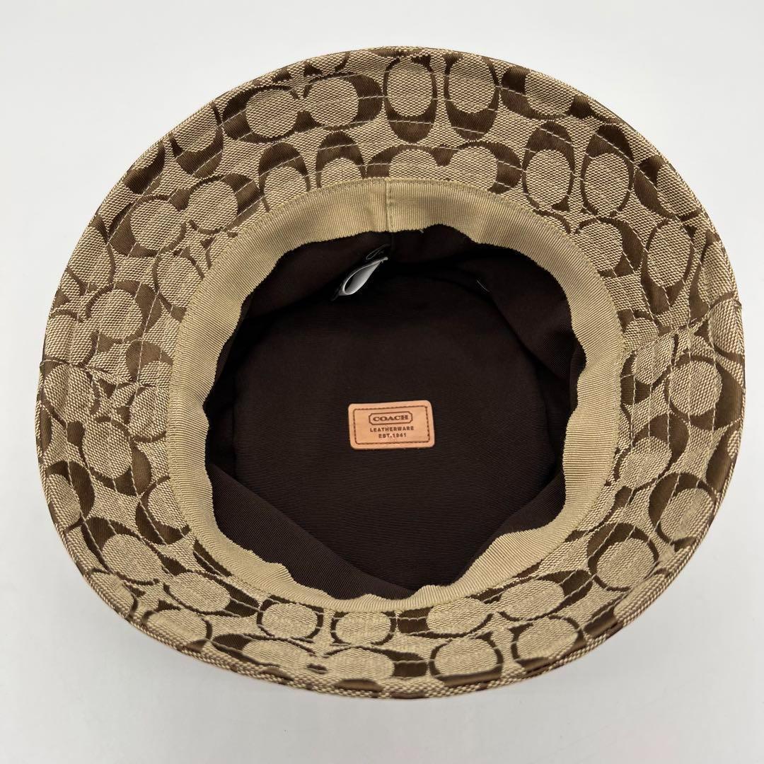 ✨️新品未使用✨️ COACH シグネチャー ジャガード バケット ブラウン