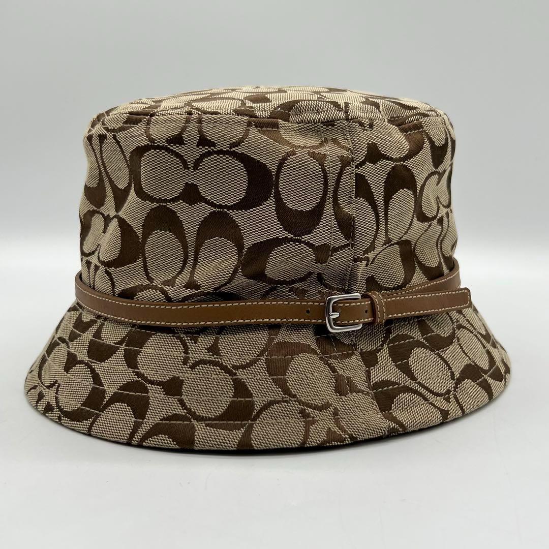 ✨️新品未使用✨️ COACH シグネチャー ジャガード バケット ブラウン