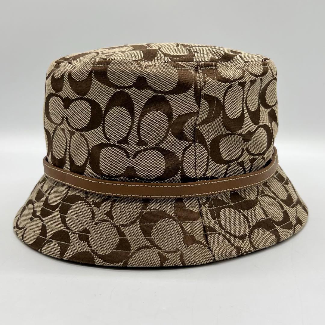 ✨️新品未使用✨️ COACH シグネチャー ジャガード バケット ブラウン