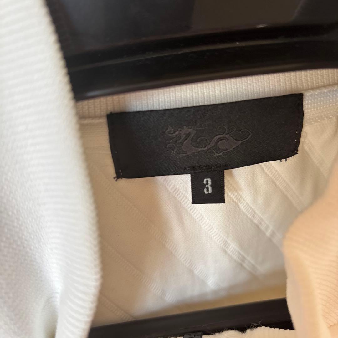 ダンスウィズドラゴン　ホワイトキルティングブルゾン