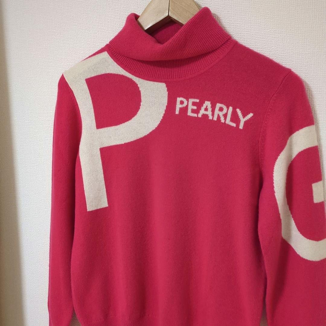 みゃあちゃん★美品★PEARLY GATES ジャガードロゴカシミヤタート