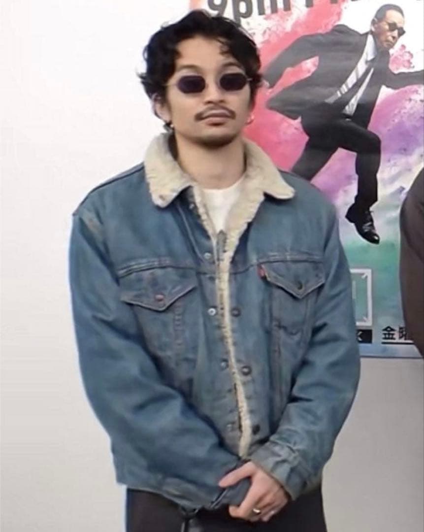 80's USA製 Levi's リーバイス70608デニムボアジャケット42R