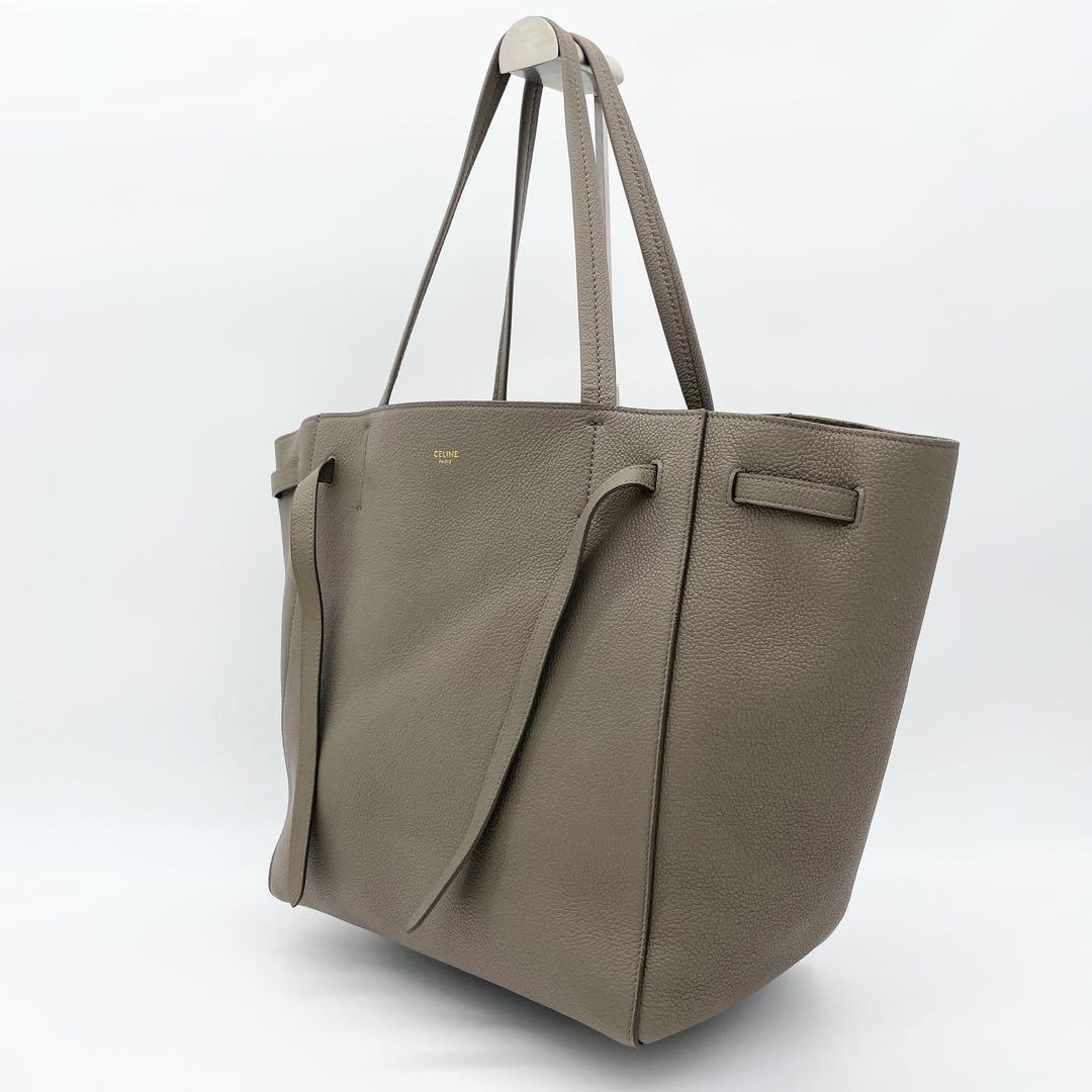 極美品　CELINE セリーヌ カバファントム トートバッグ　トープ　レザー