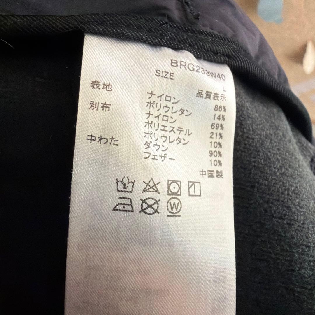 BRIEFING ゴルフ　ハイブリッドダウン　ブラック　サイズL