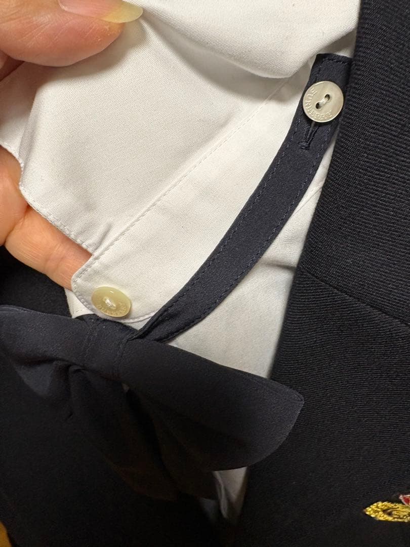 160 Burberry セレモニー　セットアップ　卒業式　ブレザー　スカート