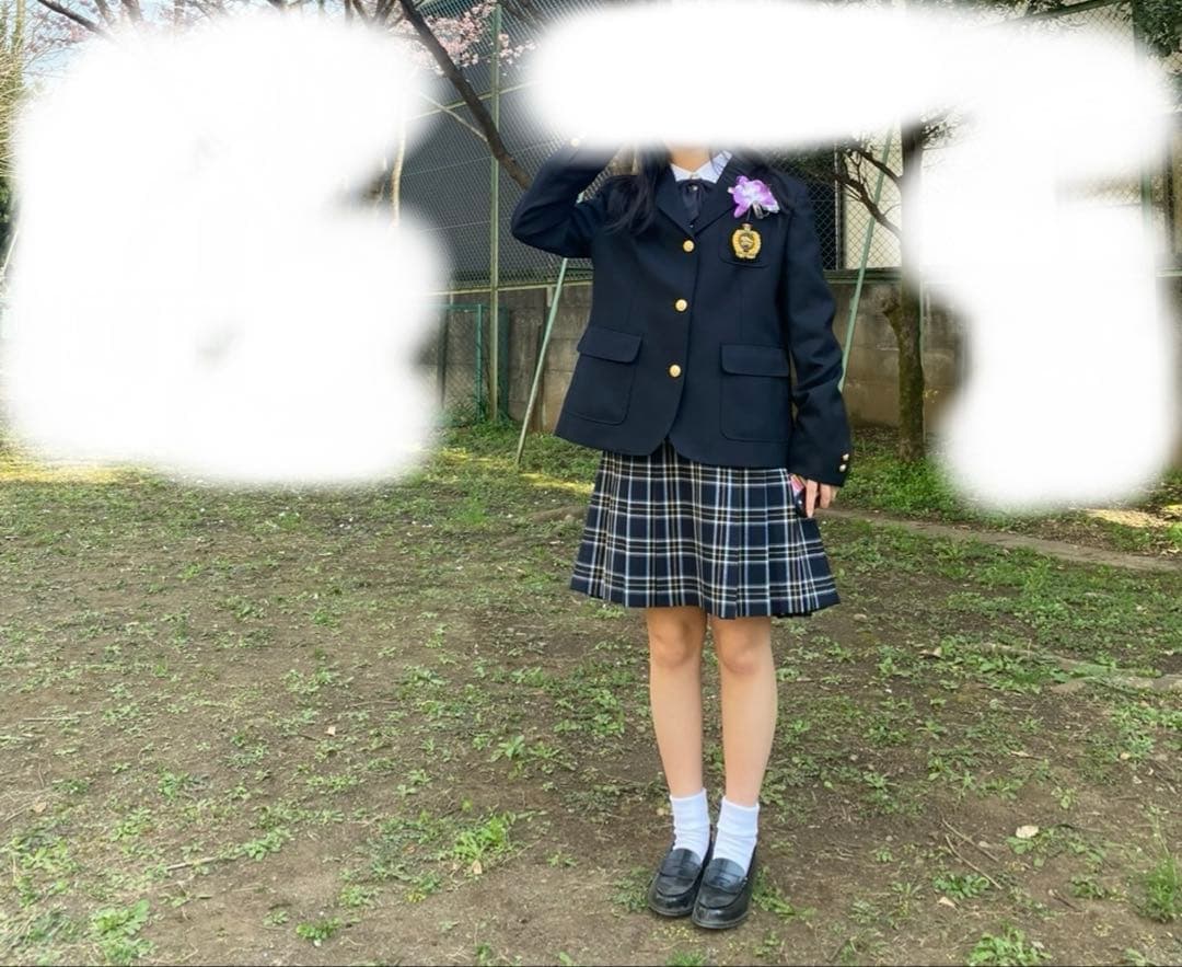 160 Burberry セレモニー　セットアップ　卒業式　ブレザー　スカート