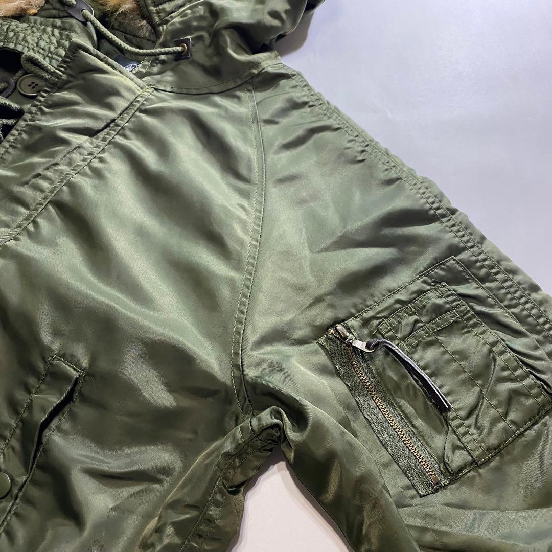 Y2K N2B フライトジャケット Archive N-2B カーキ M 短丈