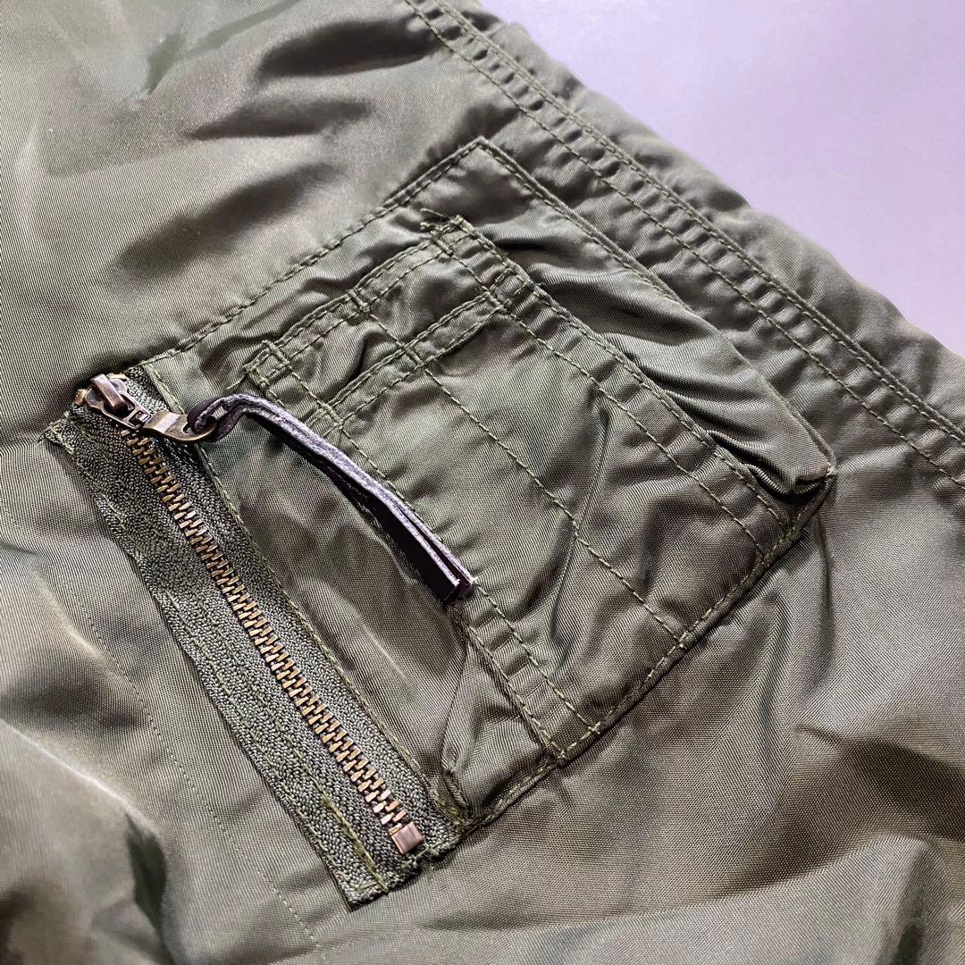 Y2K N2B フライトジャケット Archive N-2B カーキ M 短丈