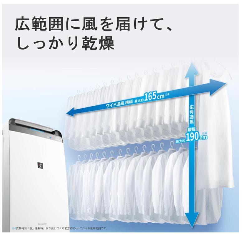 ほぼ新品2025年SHARP除湿機 CV-R180-W 2025年5月新品購入