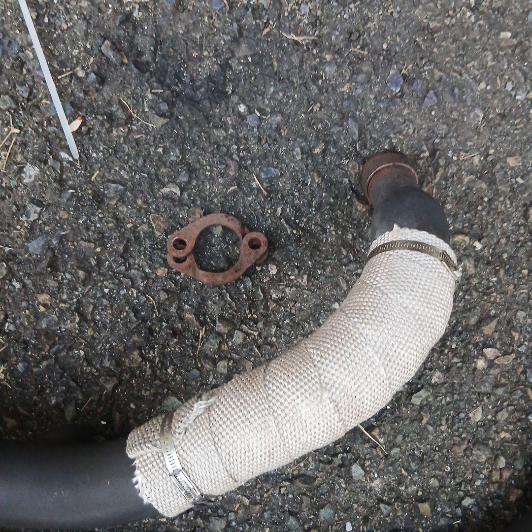 YAMAHA　ドラッグスター400用　車検対応　スラッシュカットマフラー