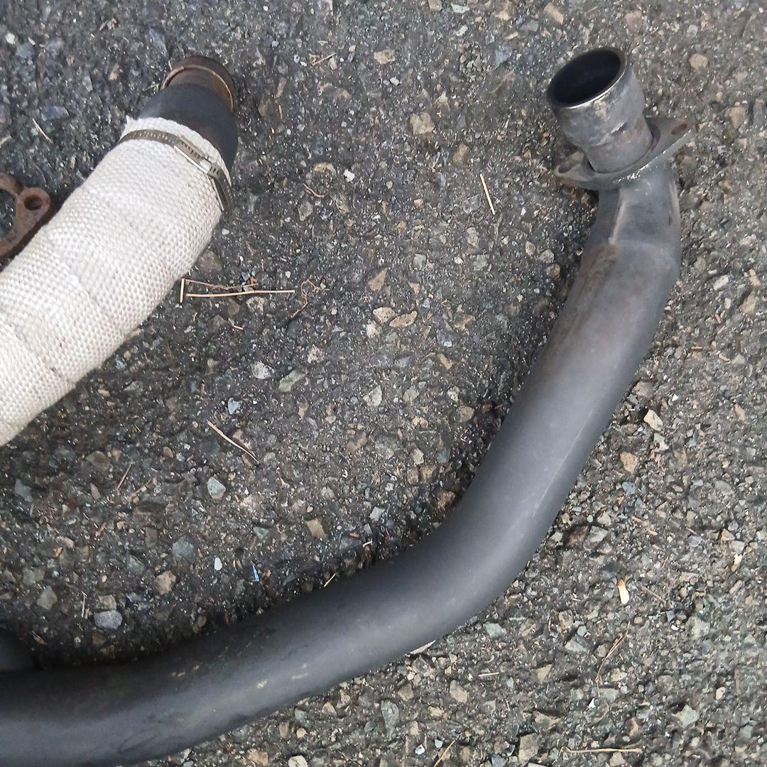 YAMAHA　ドラッグスター400用　車検対応　スラッシュカットマフラー