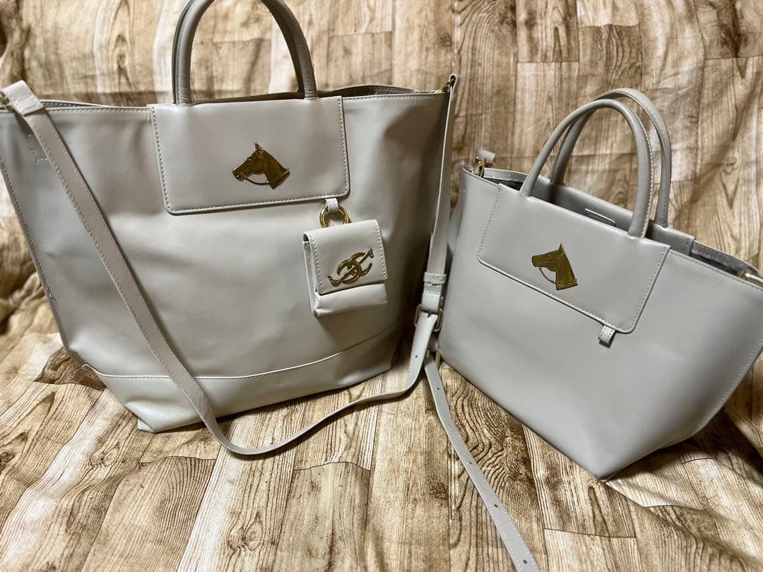 正規品ブルックリンear総レザー2wayバッグ2点で。L43cmとM35中古良好