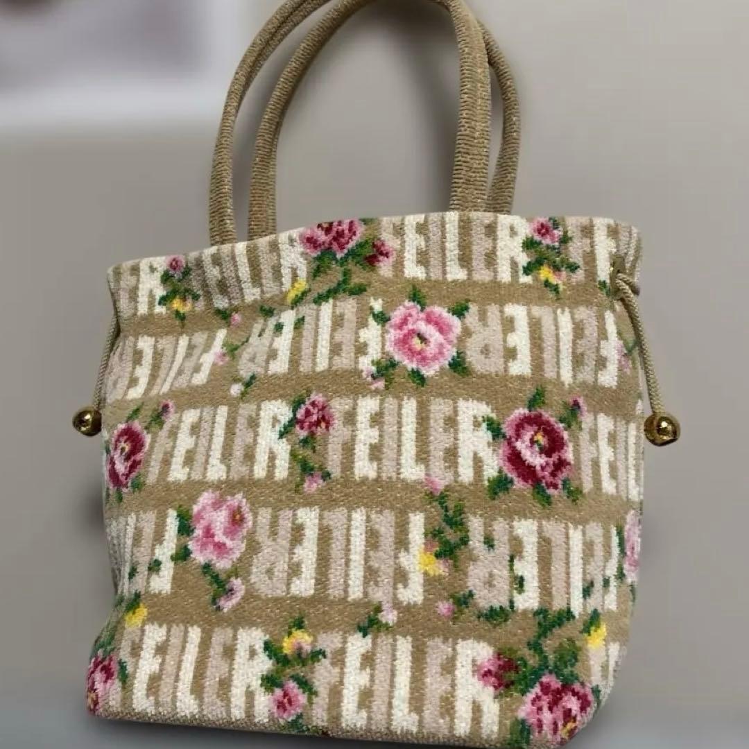 美品　フェイラー　ディディエッタローザ　口が絞れる　トートバッグ