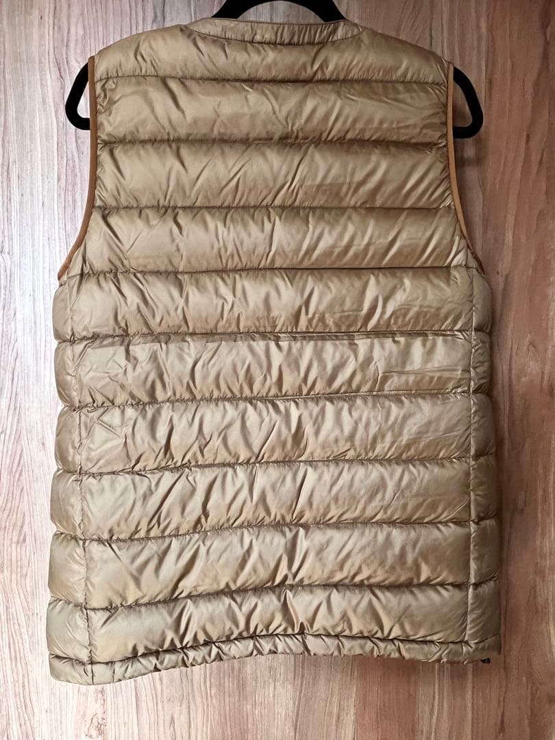 【値引き】NANGA WHITE LABELベージュ ダウンベスト 日本製
