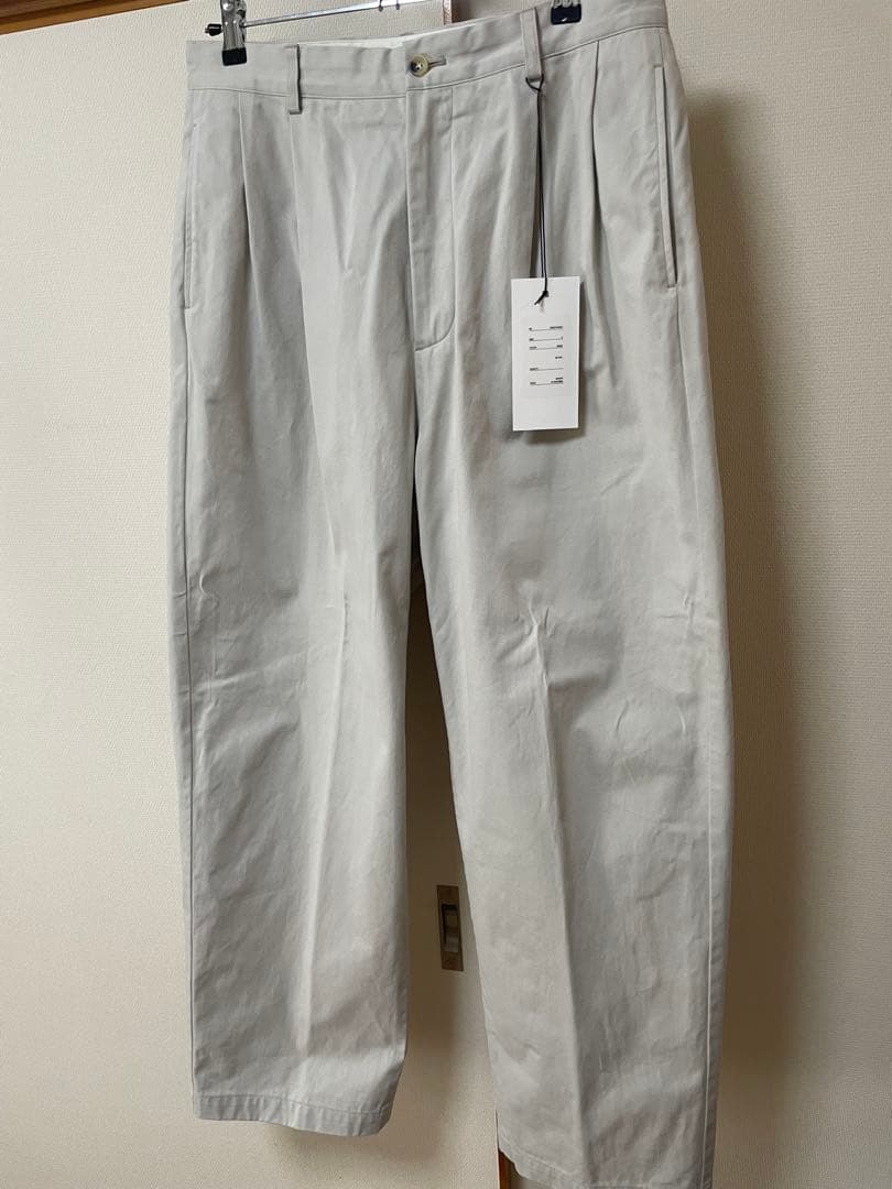 a.presse 22SS chino trousers ベージュ2