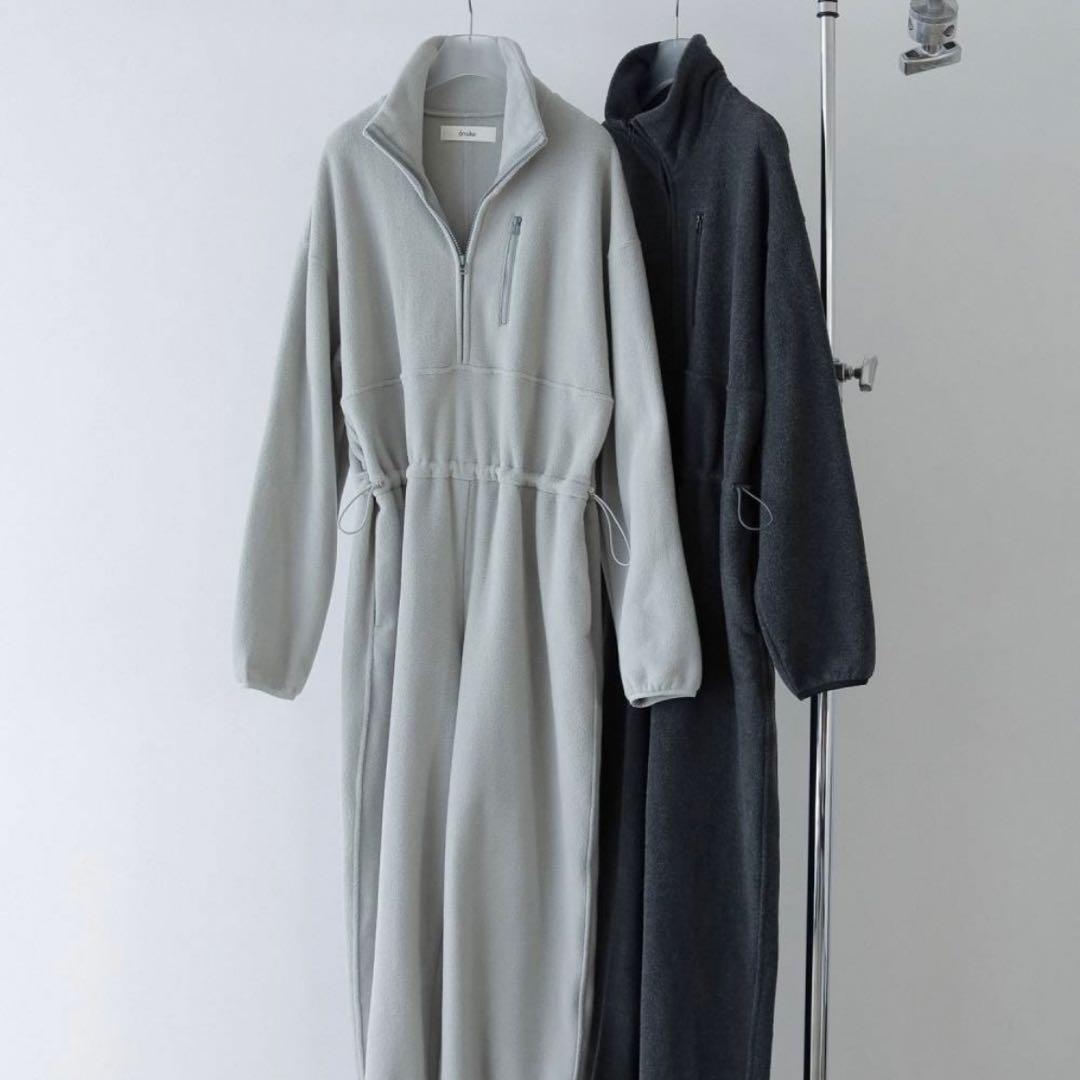 anuke Fleece Halfzip Combinaison チャコール38