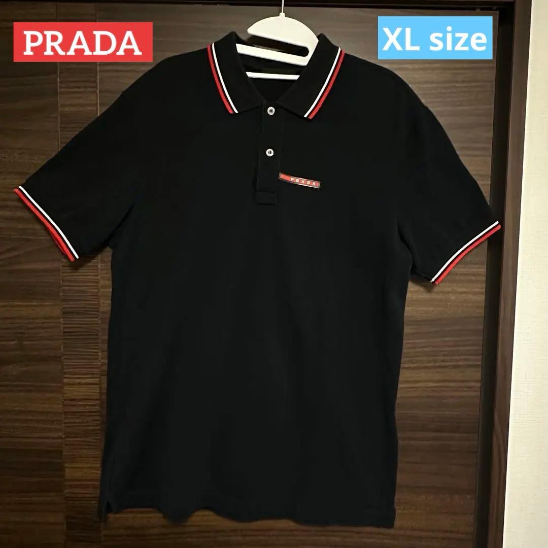 PRADA ブラック ポロシャツ XL