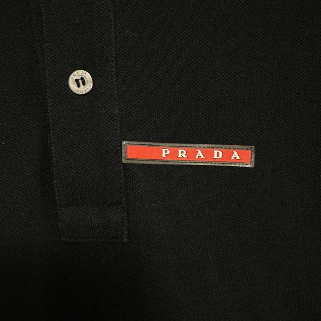 PRADA ブラック ポロシャツ XL