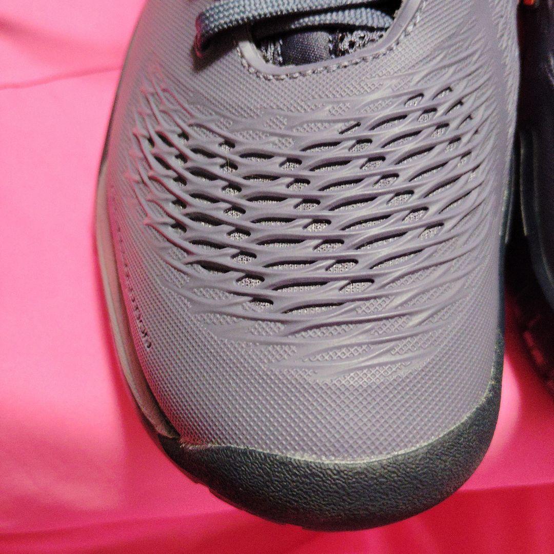 着用1回アシックス　ゲルレゾリューションX25.5cm 2Eグレー オレンジ