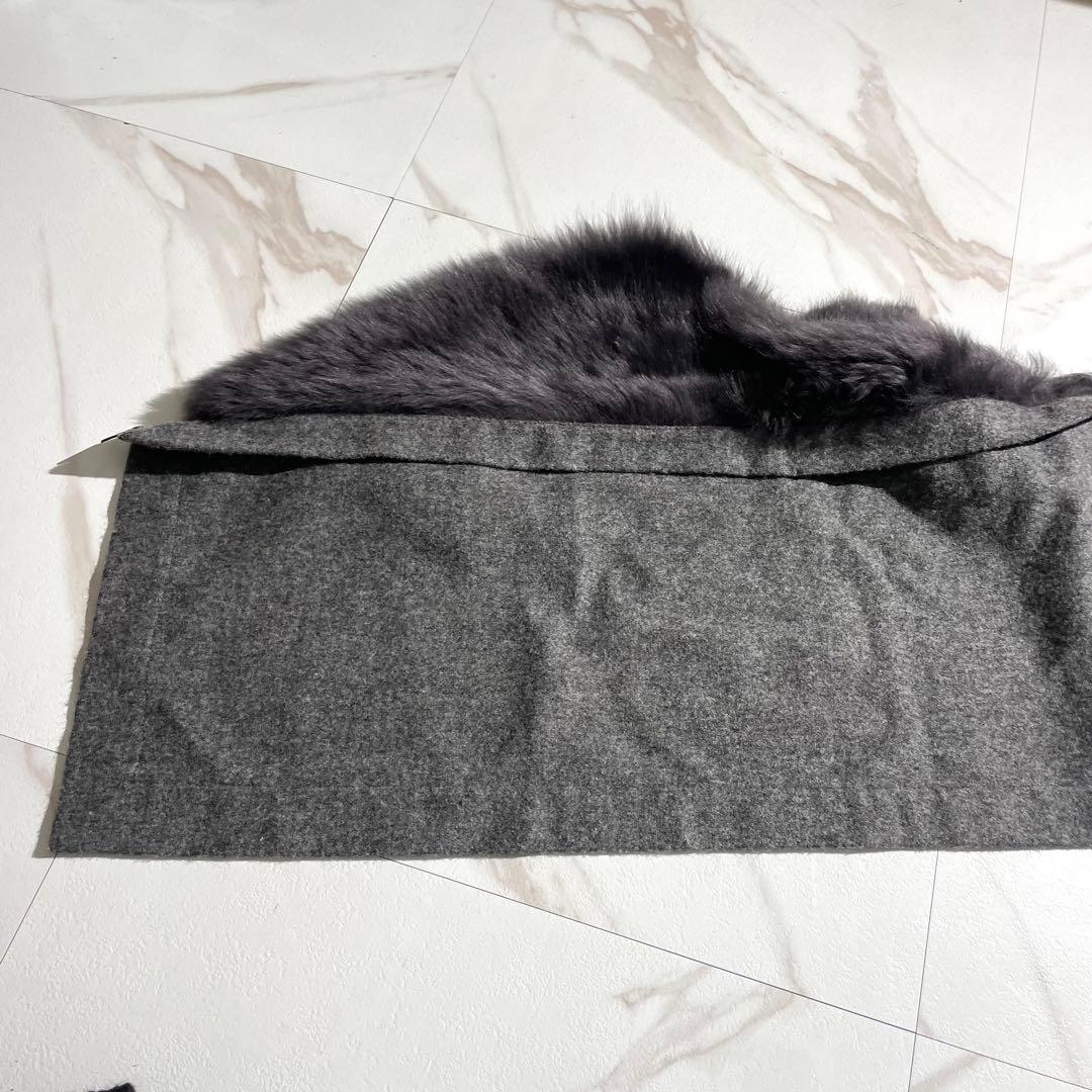 入手困難✨ KARL DONOGHUE ムートン マフラー ショール グレー