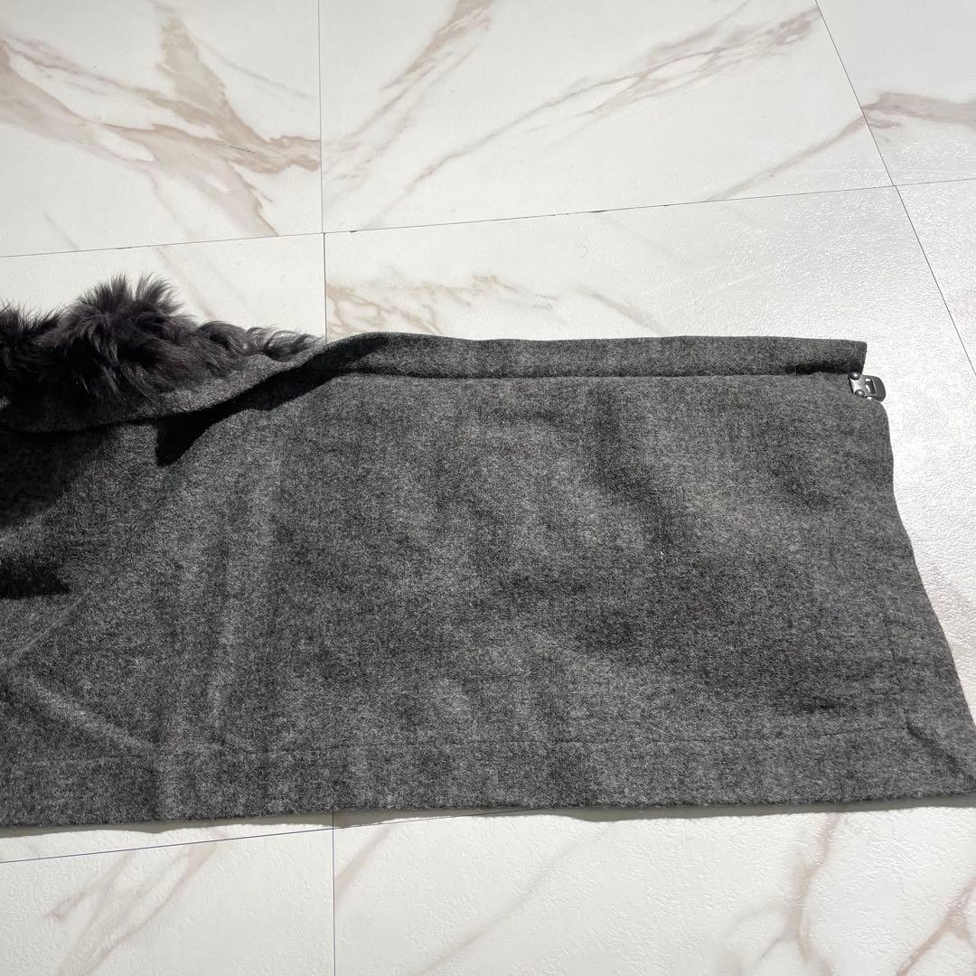 入手困難✨ KARL DONOGHUE ムートン マフラー ショール グレー
