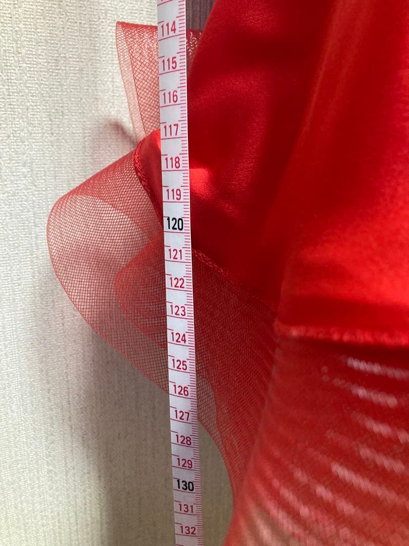 gentil 赤　ドレス　社交ダンス　スタンダード