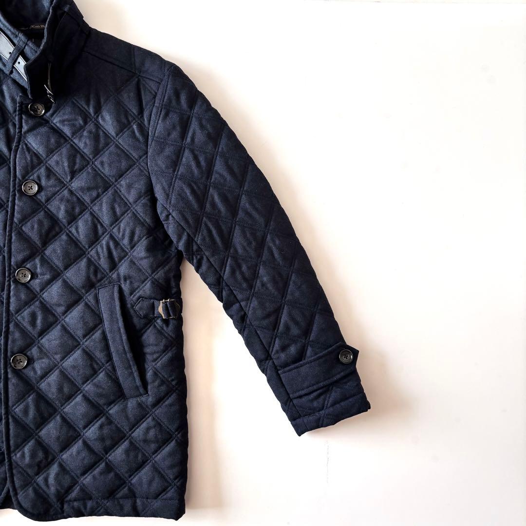 [美品]メンズビギ♪ウール キルティング ジャケット コート 草刈正雄 着用