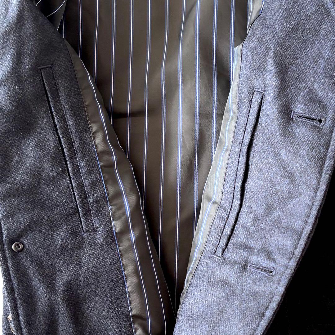 [美品]メンズビギ♪ウール キルティング ジャケット コート 草刈正雄 着用