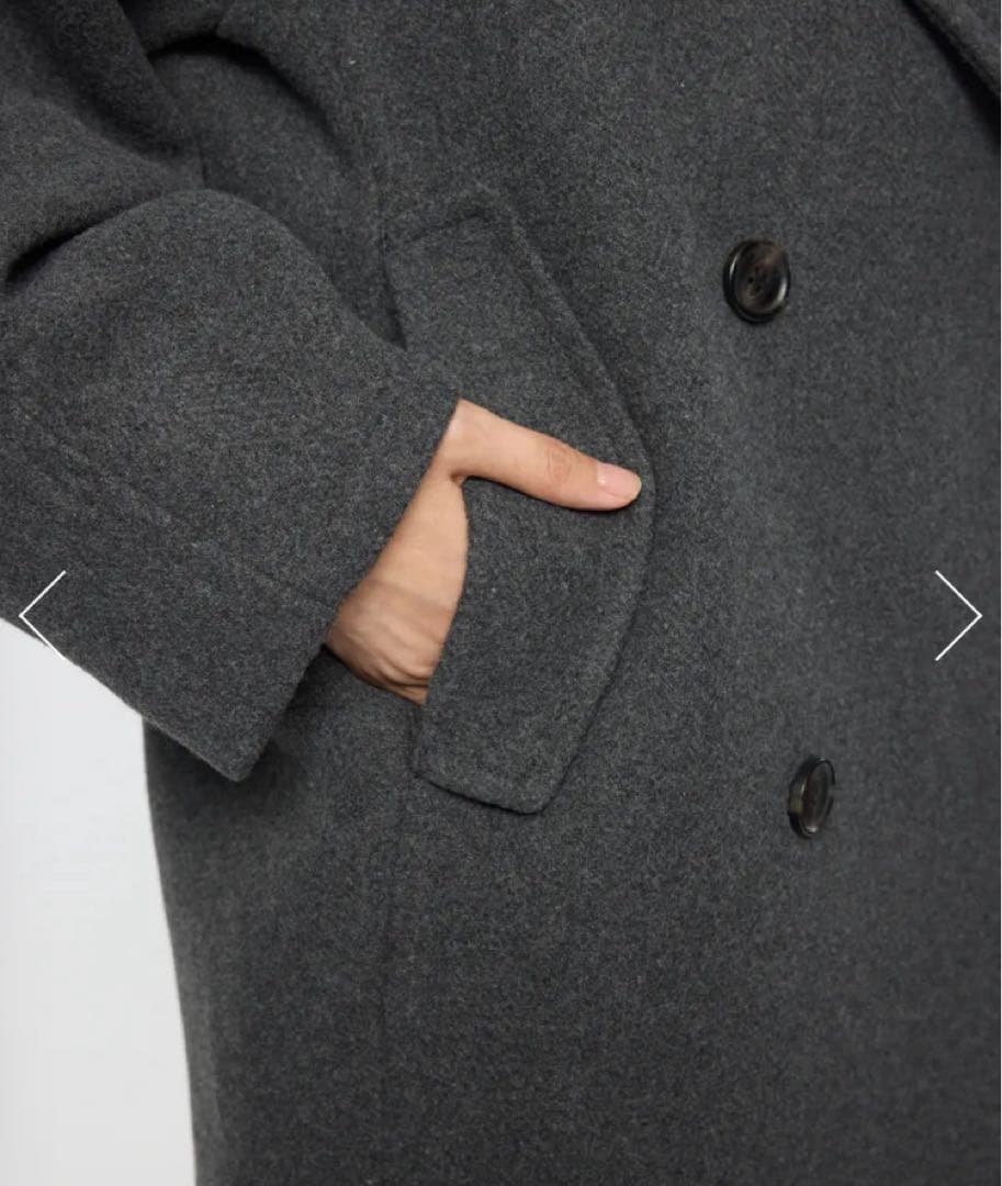 【毎日100円引】DOUBLE BREASTED MID コート