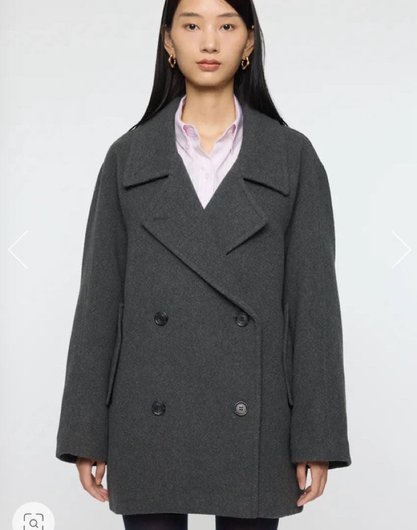 【毎日100円引】DOUBLE BREASTED MID コート