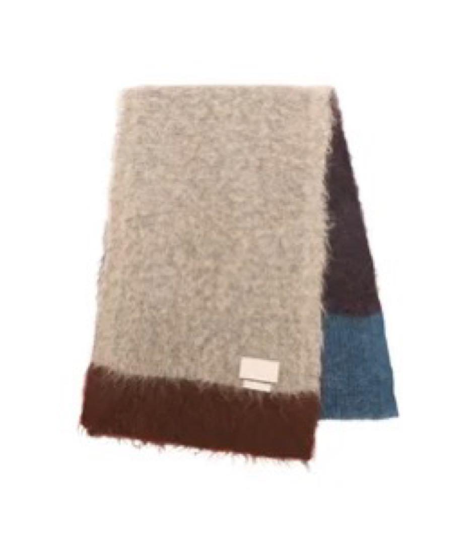 YOKE モヘアボーダーロングストール 美品