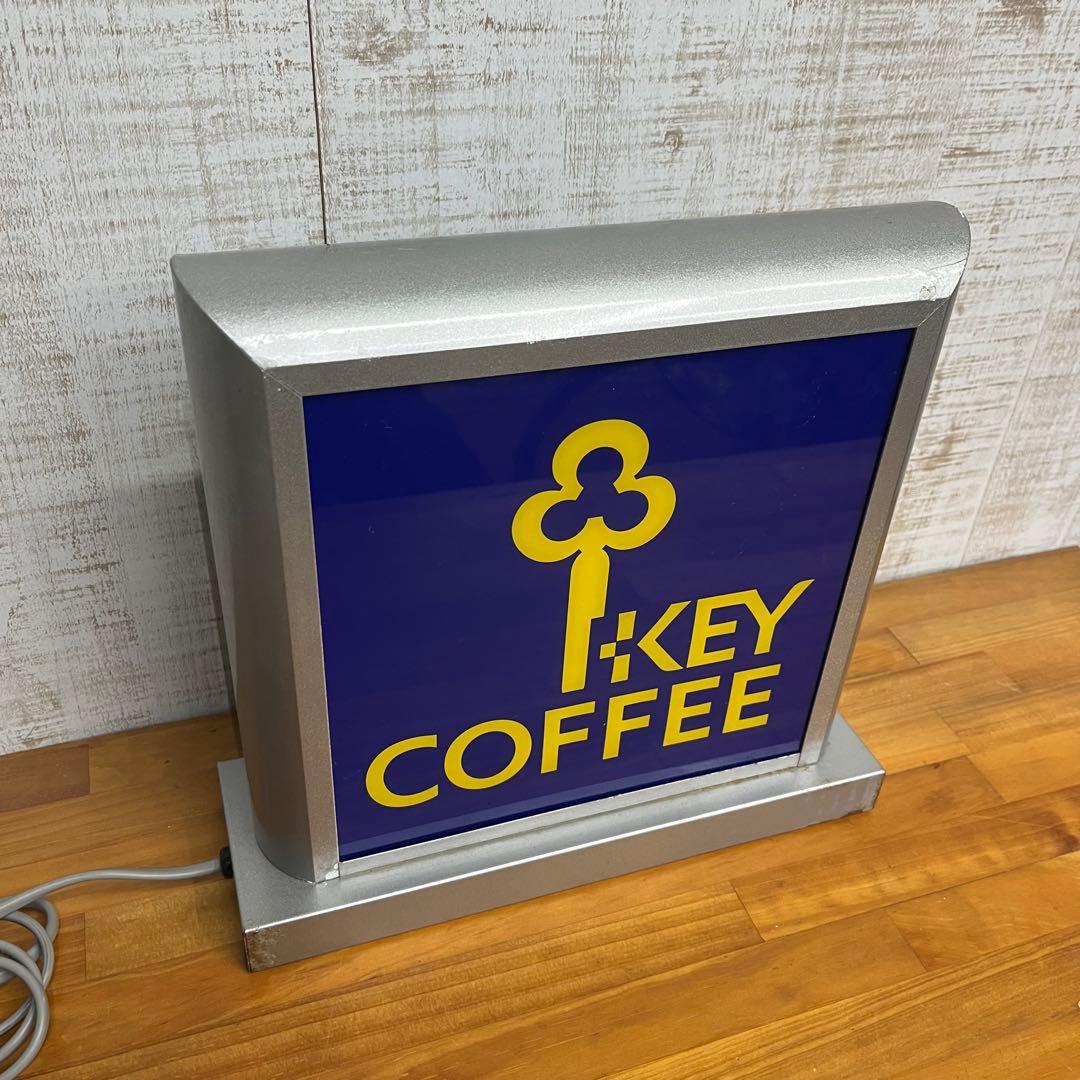 【アンティーク】キーコーヒー KEY COFFEE 電飾看板 電光看板 古道具