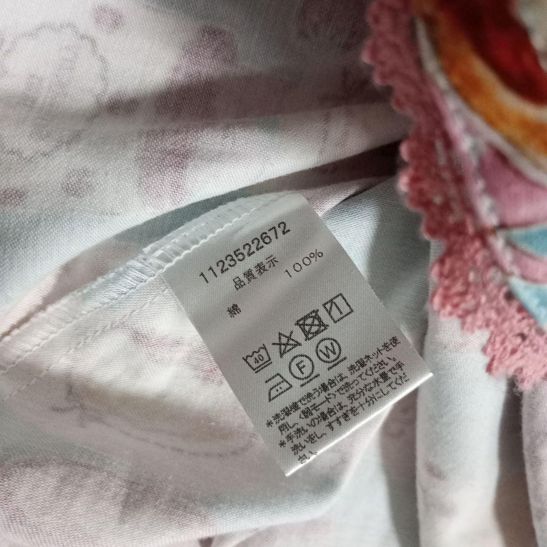 限定品　シャーリーテンプル　シャーリーカフェプリント　ワンピース　130　水色