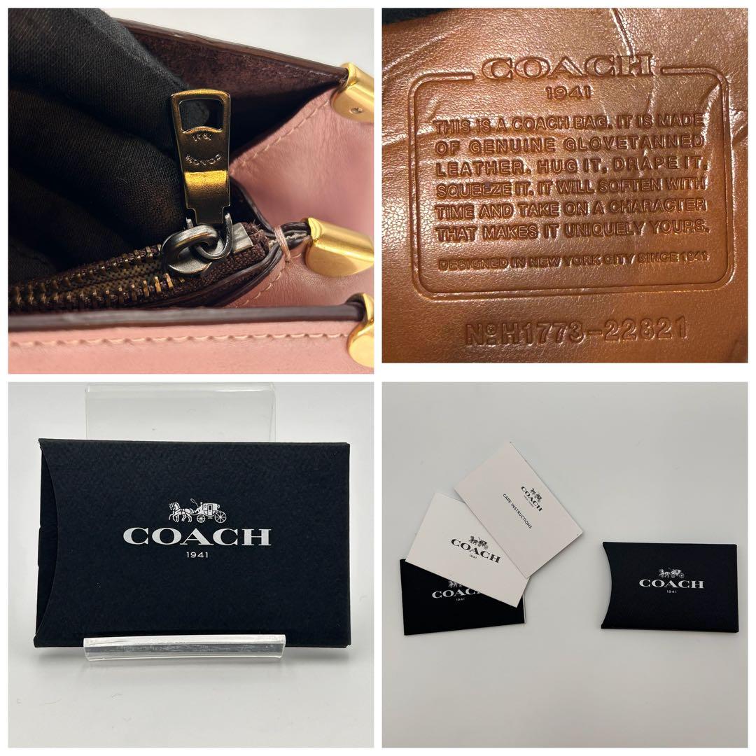 COACH コーチ ローグ グラブタンレザー 2wayバッグ 22821