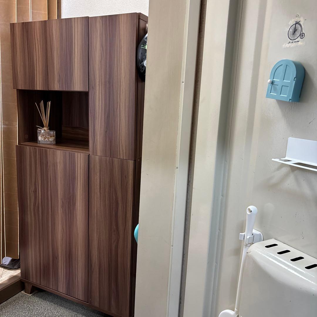 木目調の靴箱・シューズラック