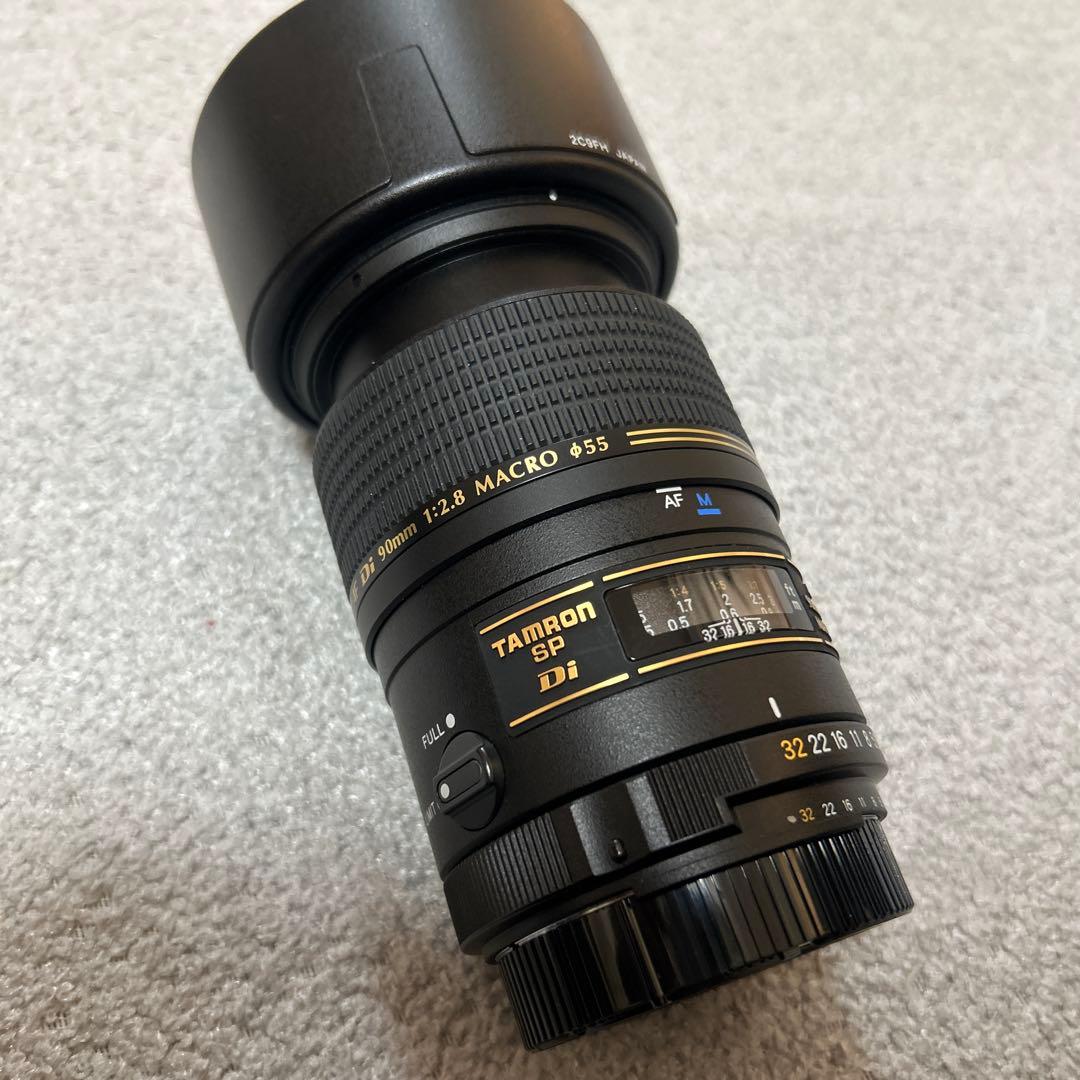 TAMRON SP ＡＦＤｉ90mm F/2.8 レンズ レンズフード付き