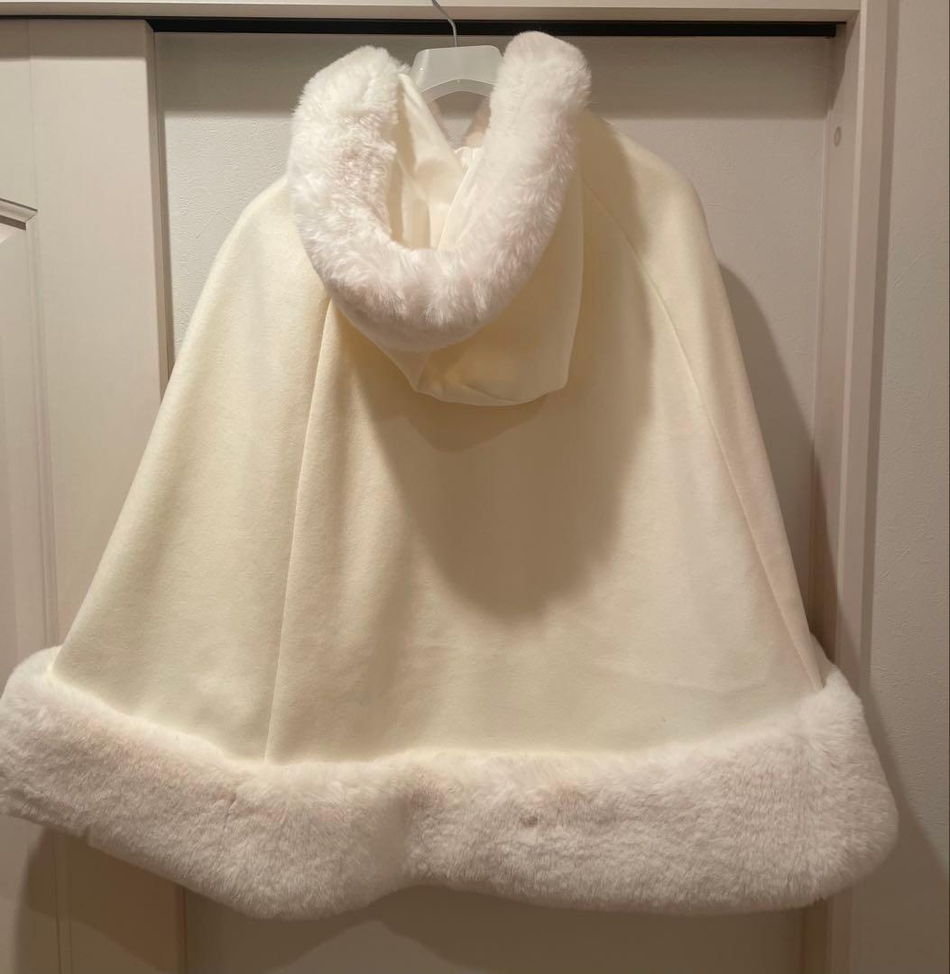 MARS ホワイトリボン付きケープコート