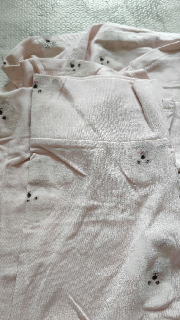 ジェラートピケ　ビションフリーゼ　ルームウェア　長袖上下セット　　15-1