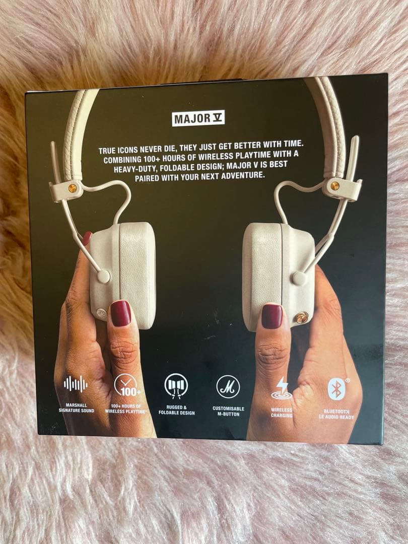 Marshall Major V ワイヤレスヘッドフォン ホワイト　新品　未使用