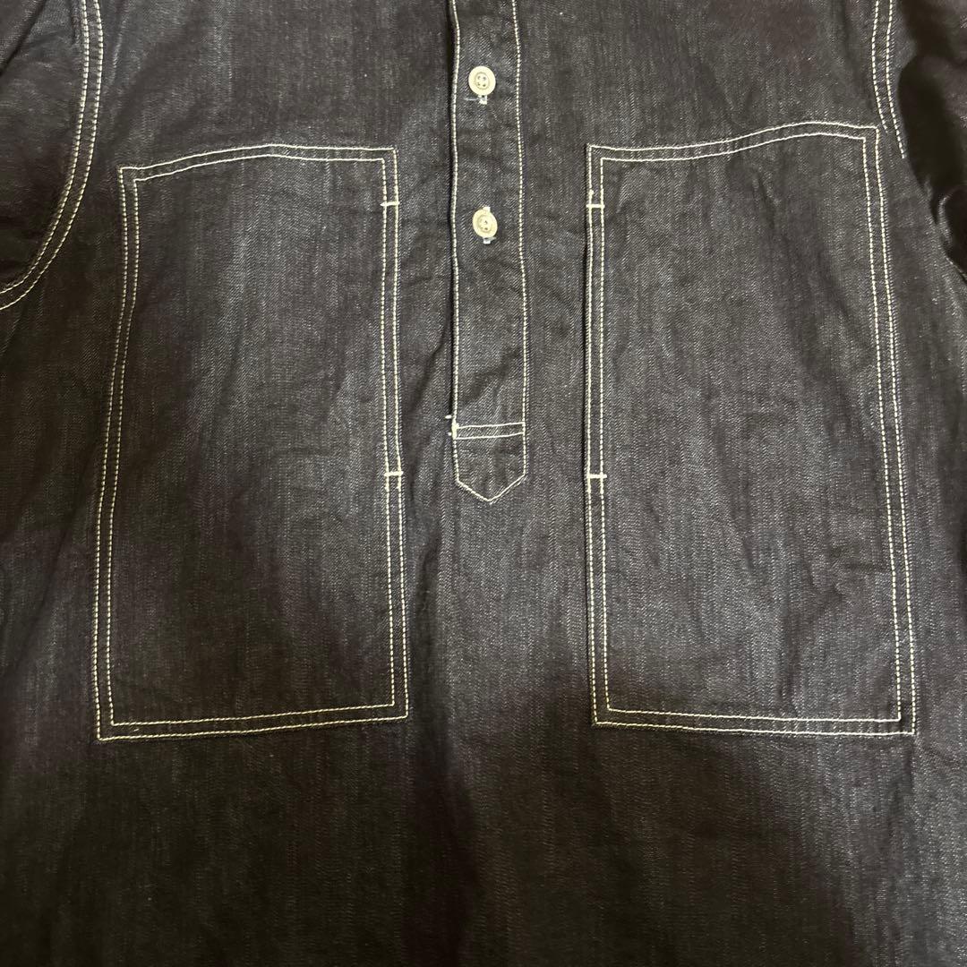 現行モデル。フラットヘッド10ozデニムプルオーバー38サイズ