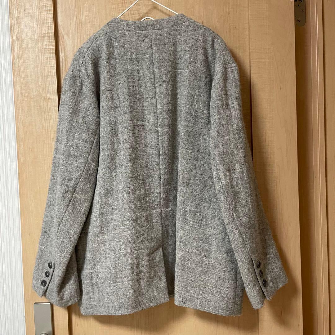 美品 ROBEdePEAU ヘリンボ-ンジャケット 羽織 gauze♯