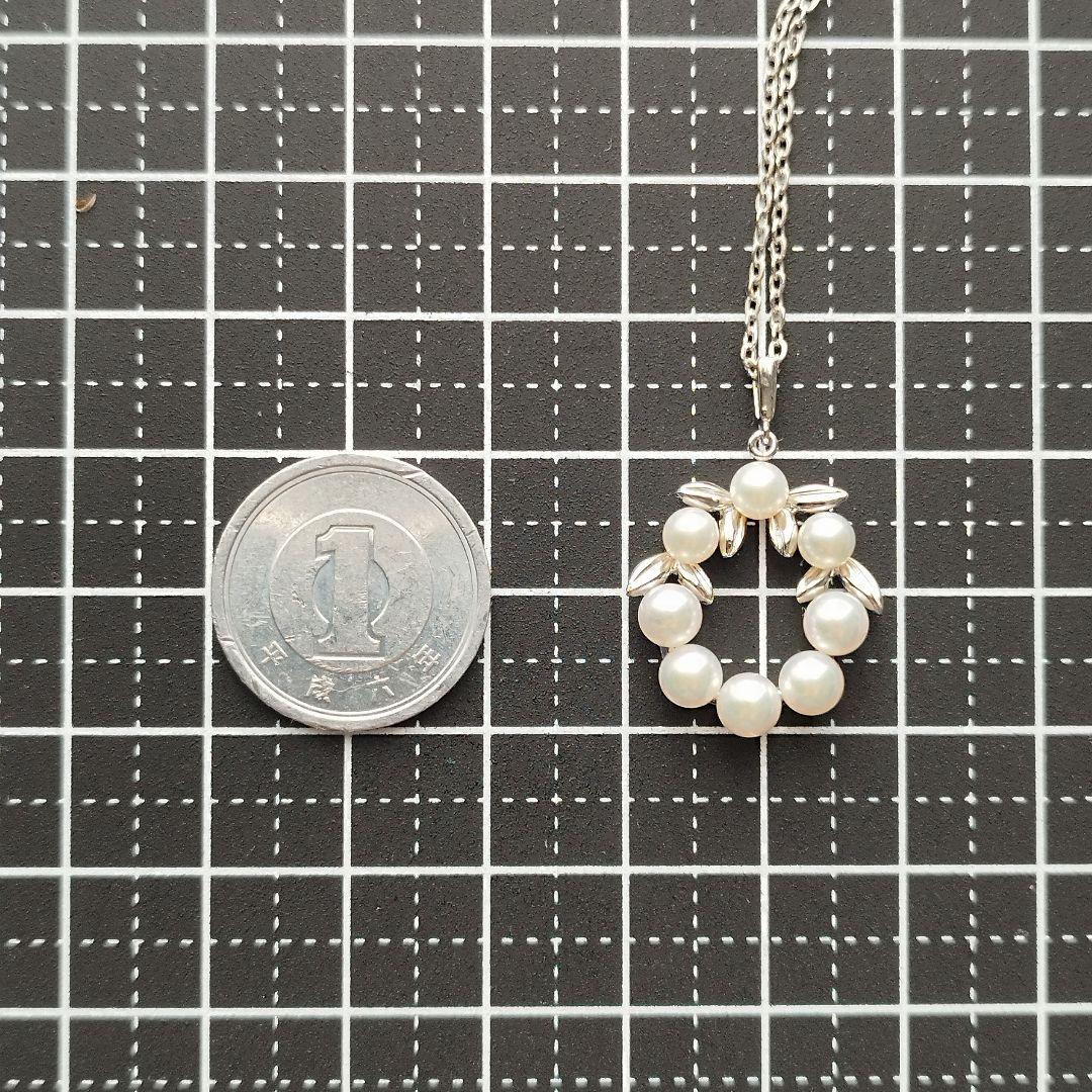 MIKIMOTO　ミキモト　パールネックレス　4.5mm　リース　箱付き
