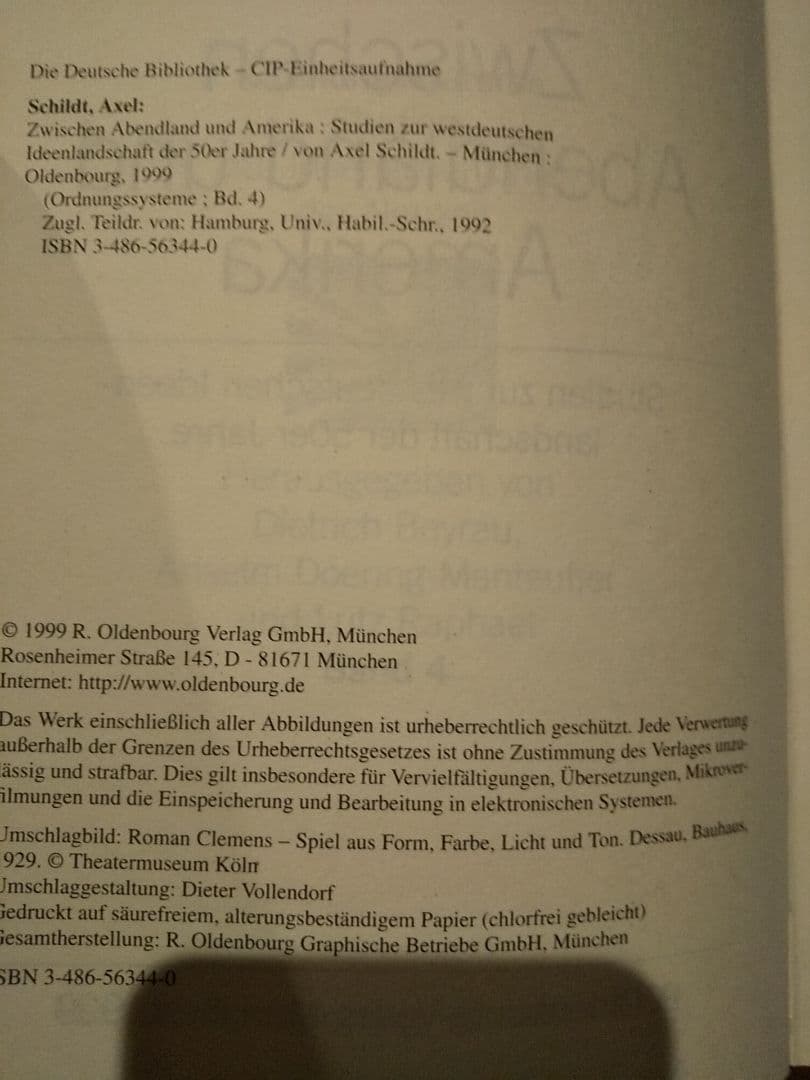 〈洋書〉西洋とアメリカの間 : 1950 年代の西ドイツの思想状況に関する研究