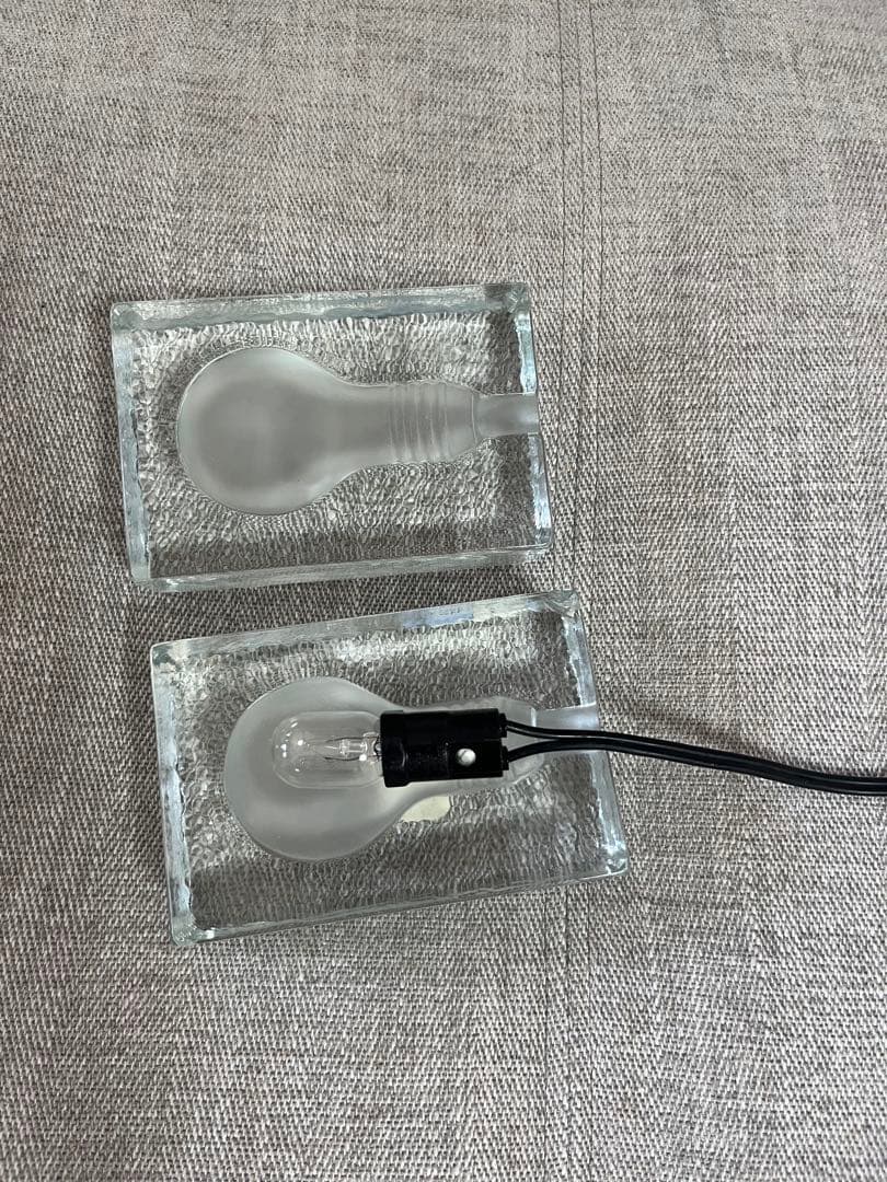 DESIGN HOUSE ガラスランプ ブロック型