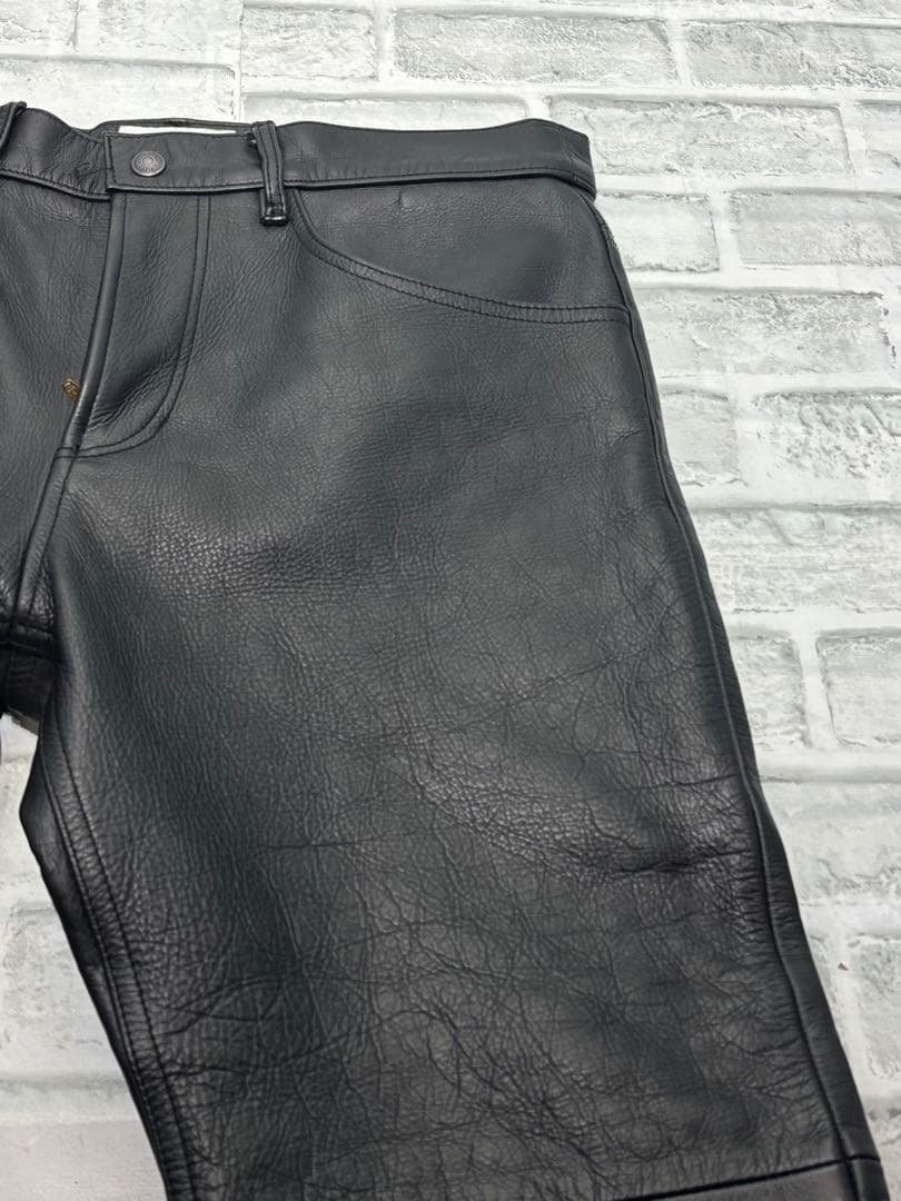 美品　FREAK'S STORE レザーパンツ　牛革