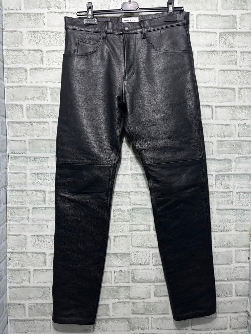 美品　FREAK'S STORE レザーパンツ　牛革