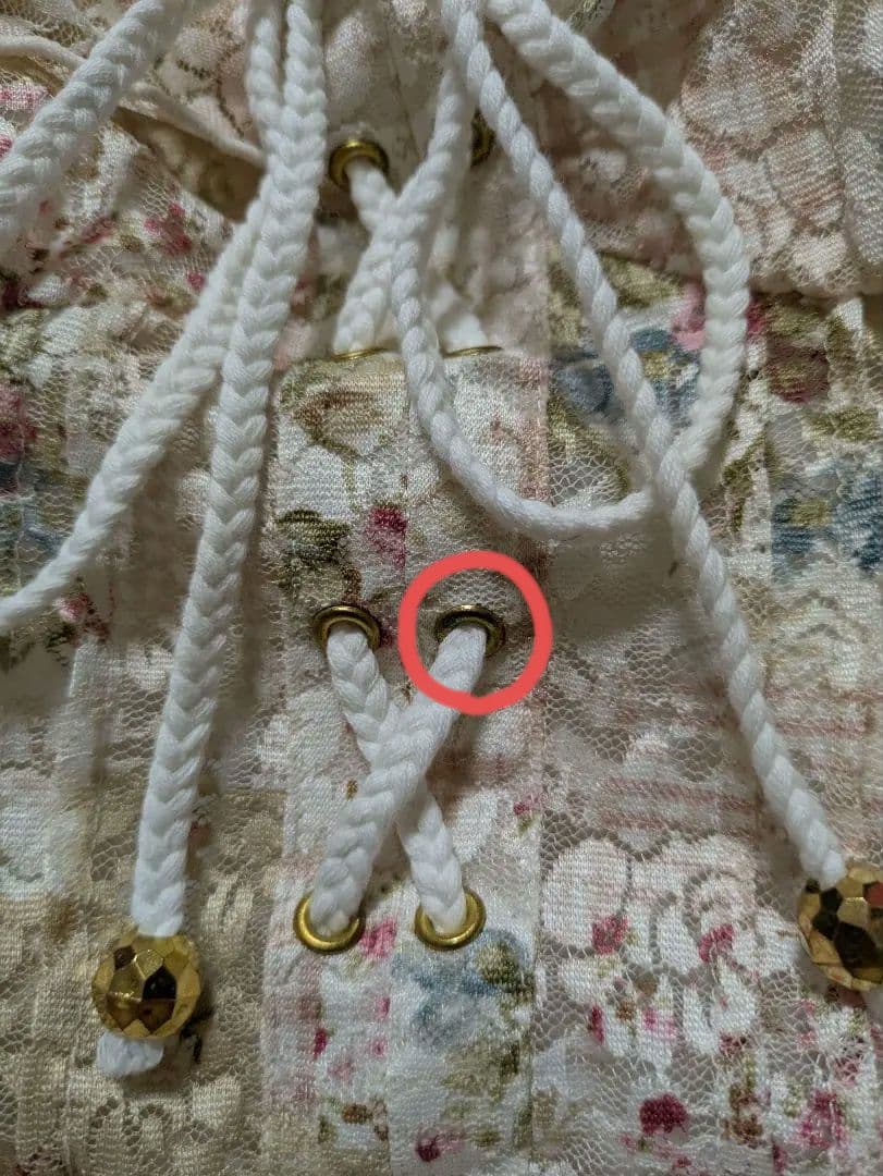 LIZLISA ベージュ×ピンクチェック花柄パワネホルターチュニック 平成 希少