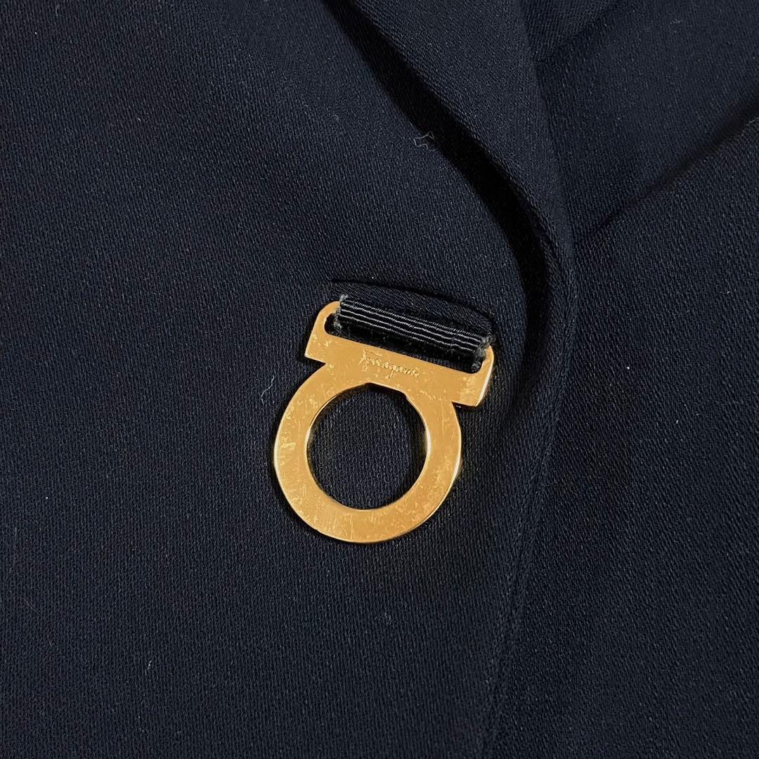 【大きいサイズ】 フェラガモ ガンチーニ テーラード ジャケット ネイビー XL