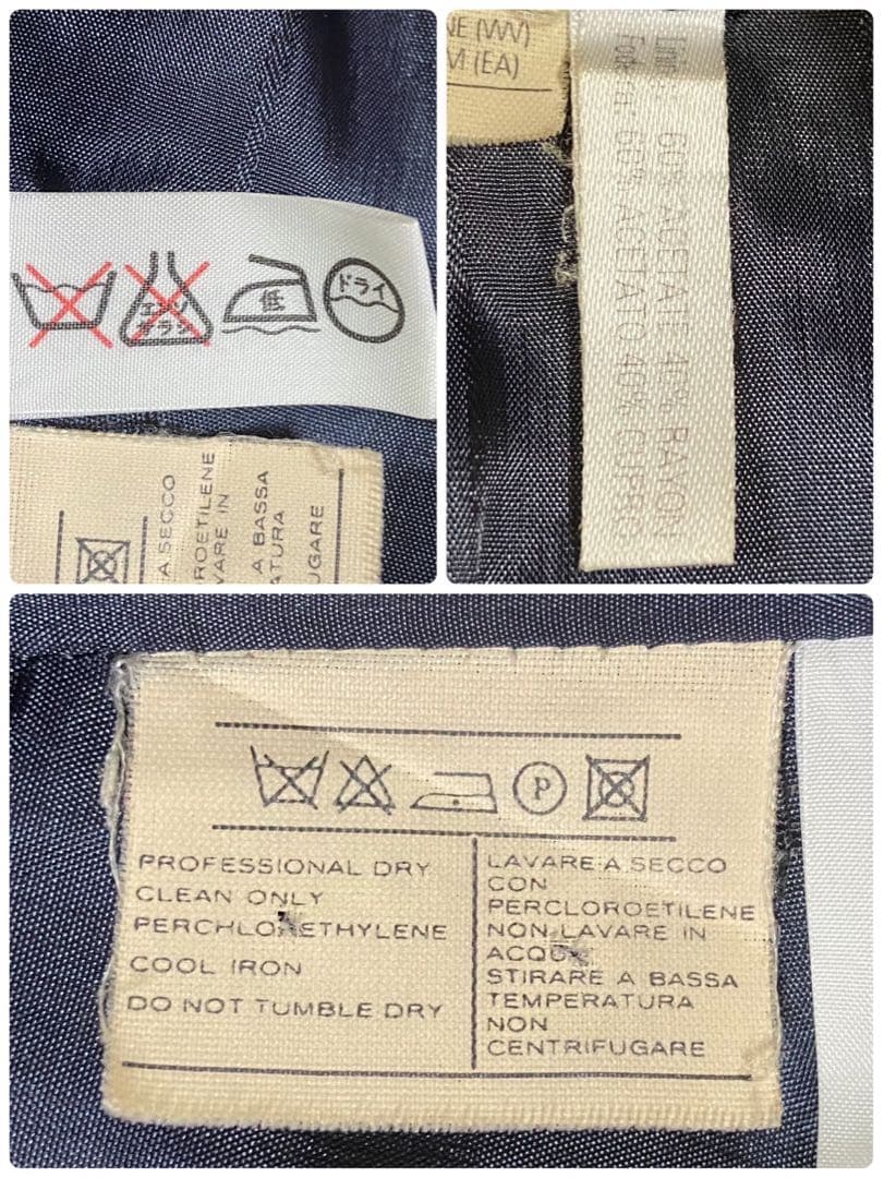 【大きいサイズ】 フェラガモ ガンチーニ テーラード ジャケット ネイビー XL