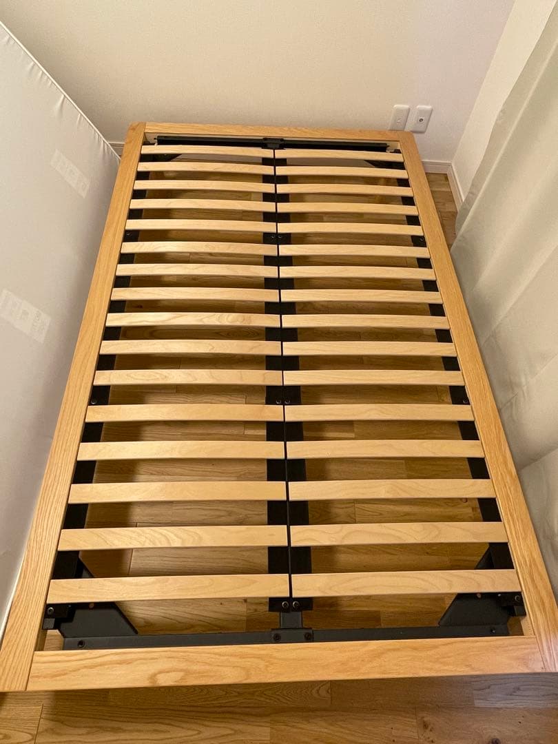 2024年12月購入　無印良品　木製ベッドフレーム　マットレス